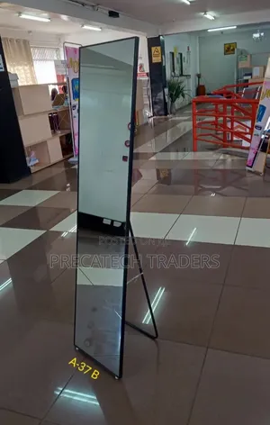 Modern Full Body Dressing Mirror – Black Frame