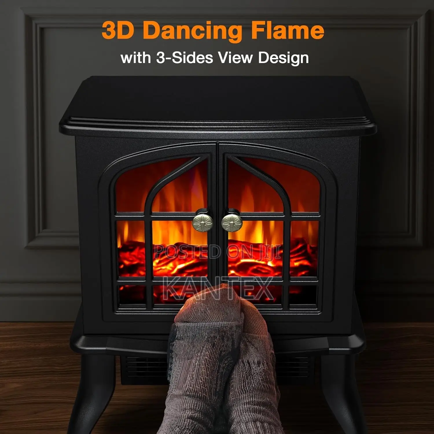 Denx DX2628 Stove Style Fireplace Heater