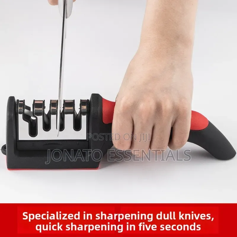 4 Stage Kitchen Knife Sharpener Ergonomic Tool
