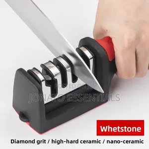 4 Stage Kitchen Knife Sharpener Ergonomic Tool