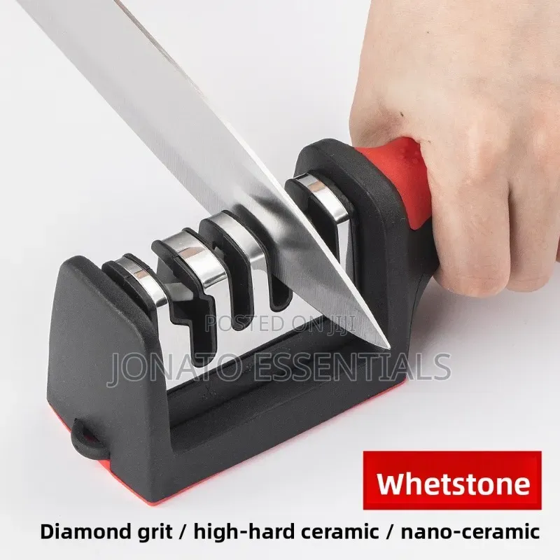 4 Stage Kitchen Knife Sharpener Ergonomic Tool