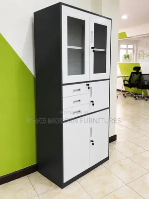3-Sections Multi-Functional Office Storage Cabinet