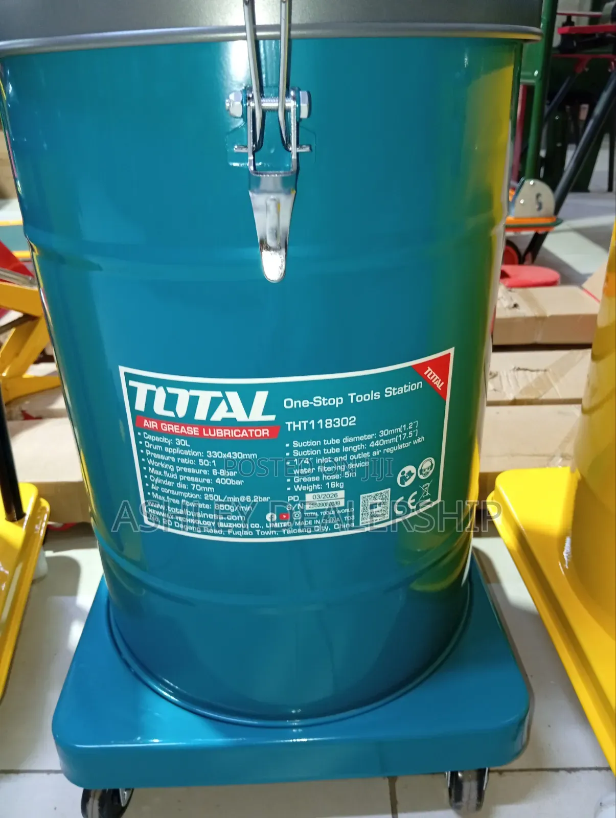 Heavy Duty Total 30L Air Grease Lubricator