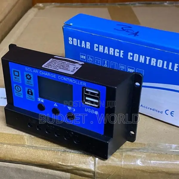 30A PWM Solar Controller for 12V 24V Battery Systems