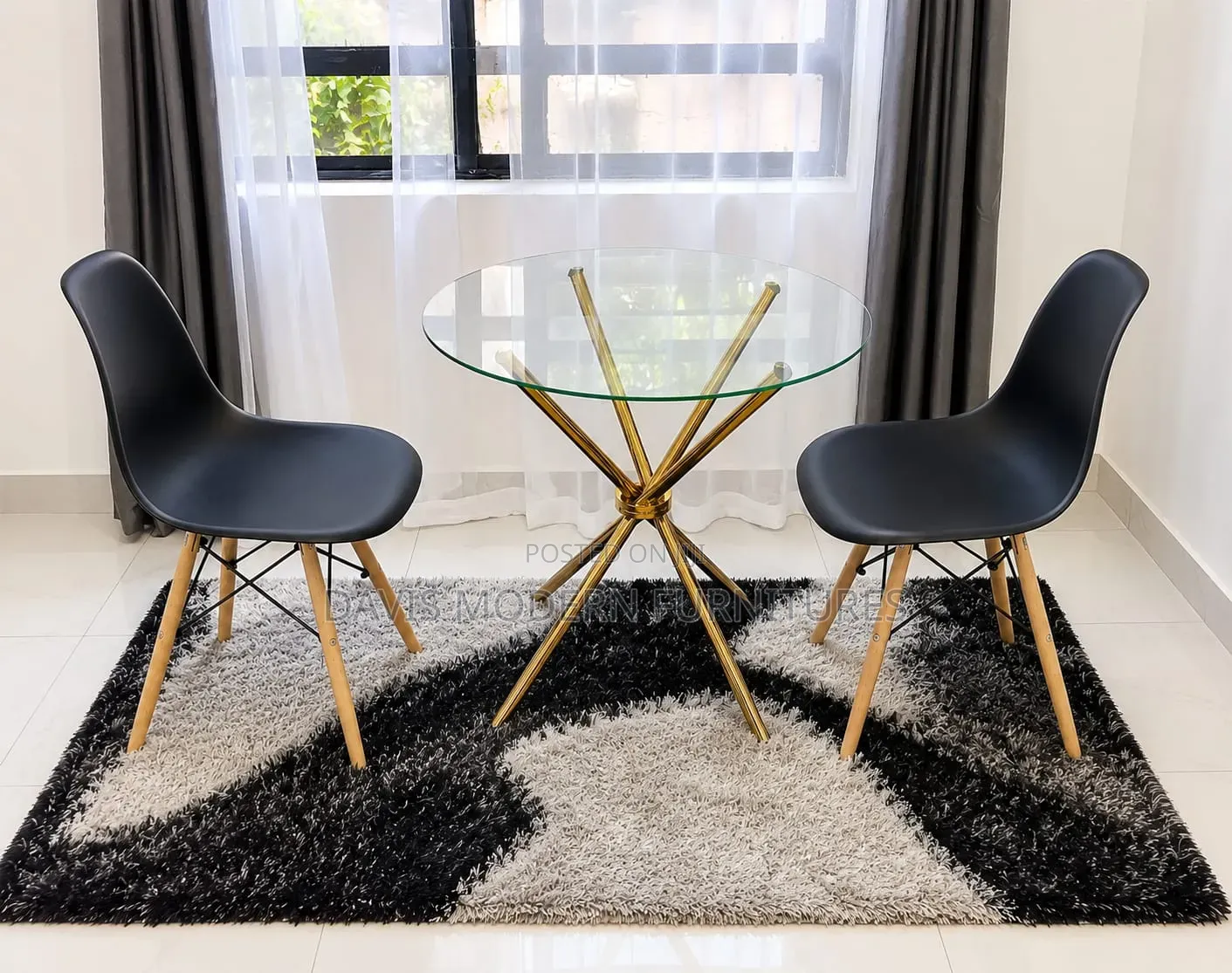 Modern Glass Dining Set