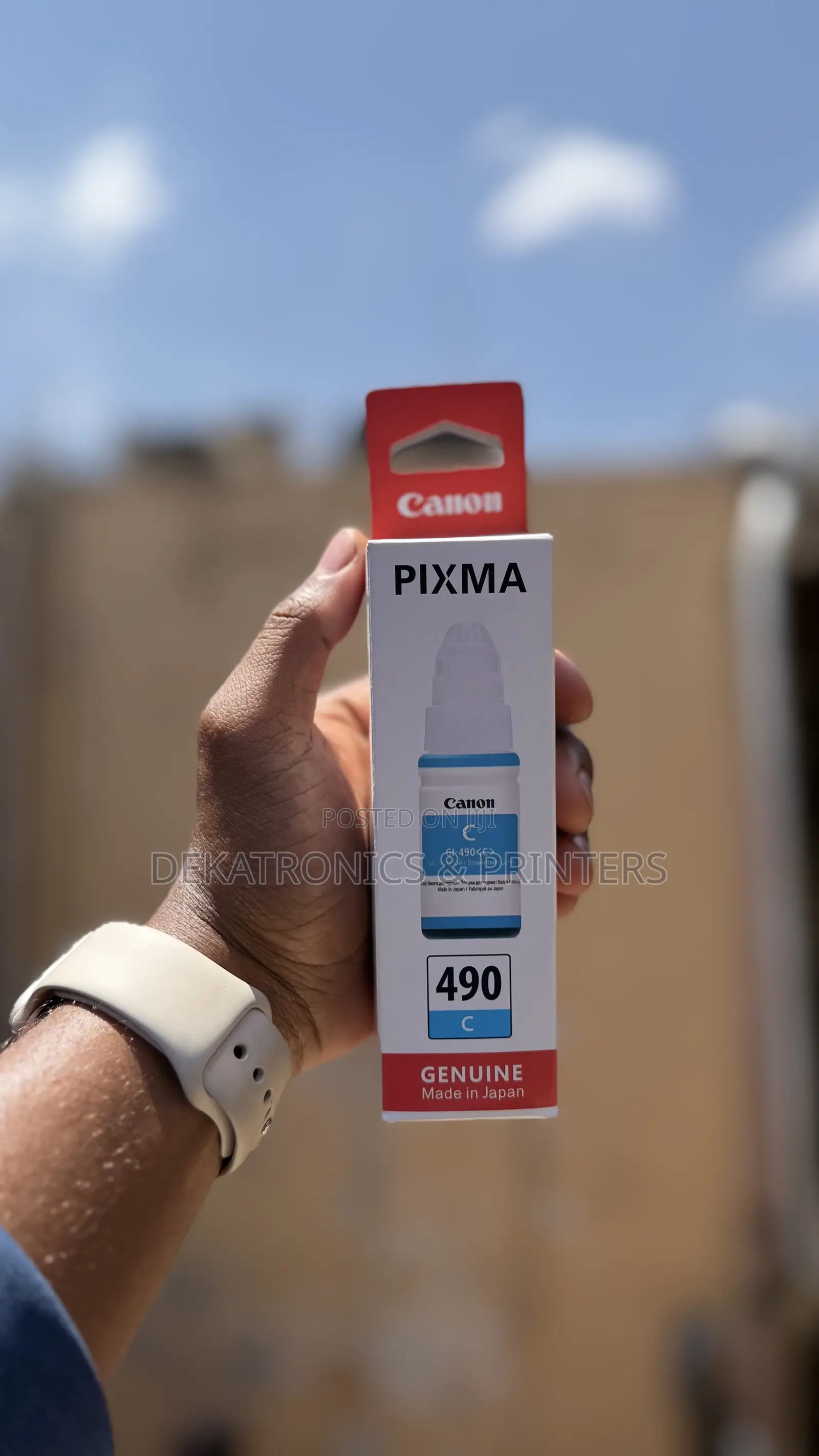 Canon Cyan Gi-490 Original Ink