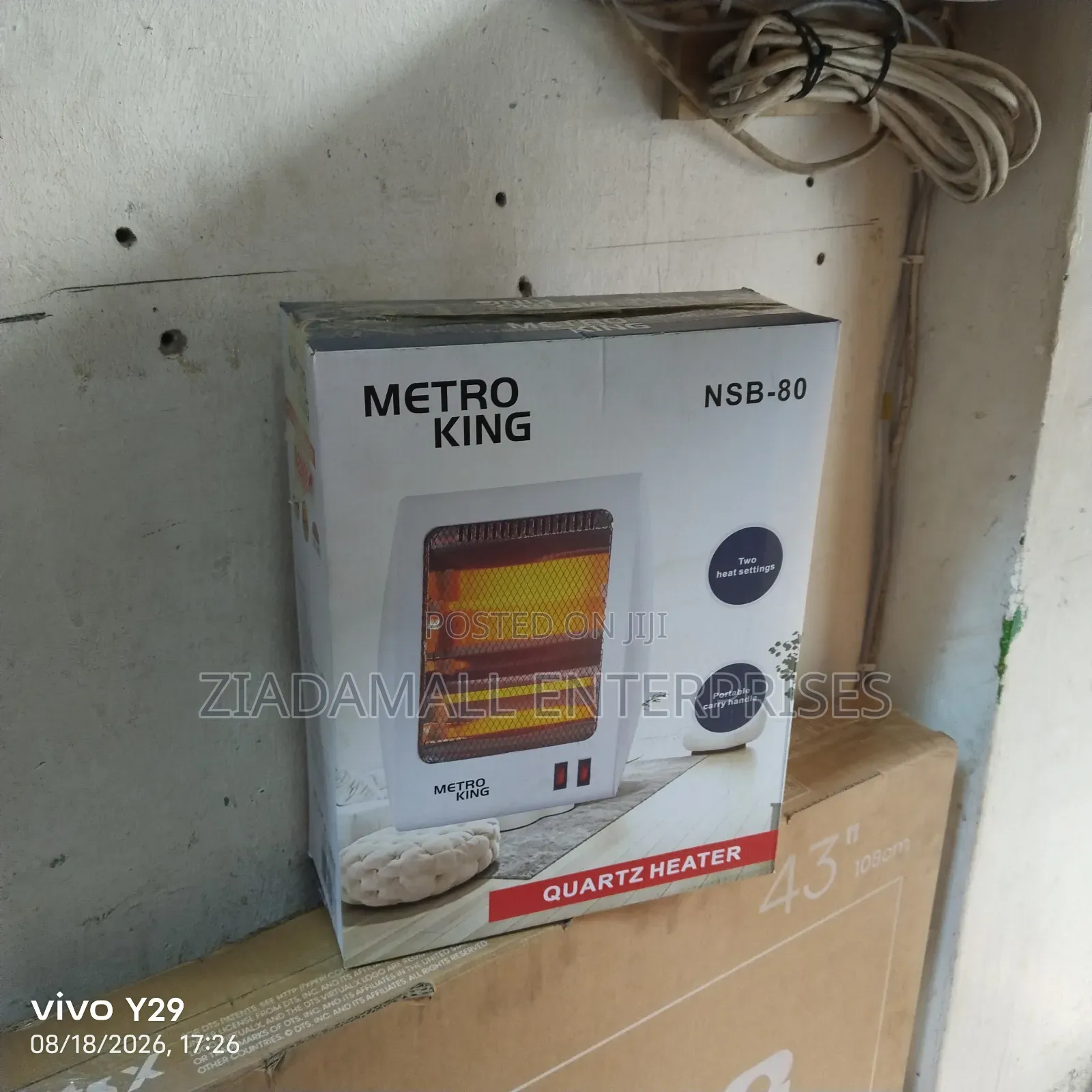 Restocked New Room Heater. Original