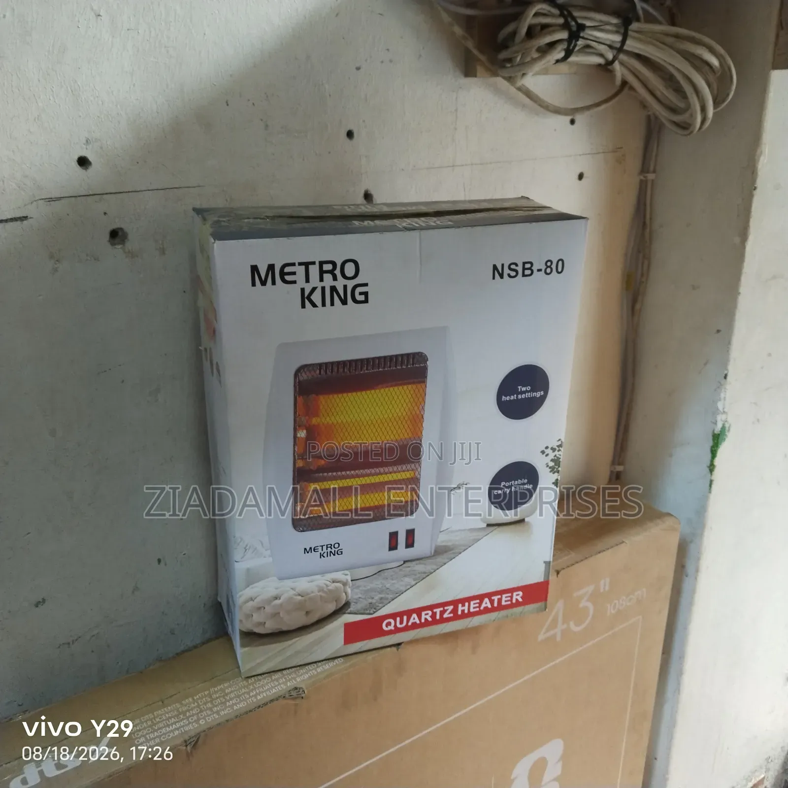 Restocked New Room Heater. Original