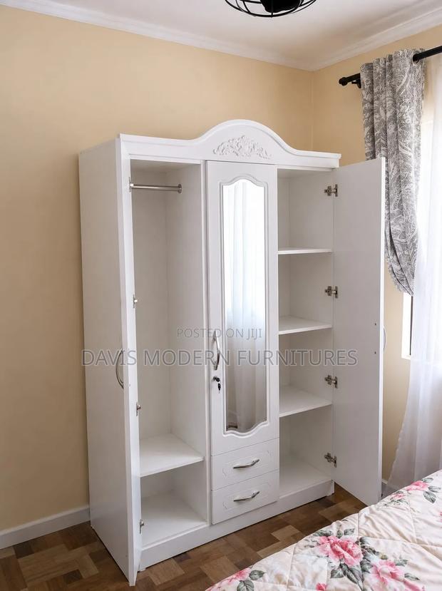 White Wardrobe With Mirror