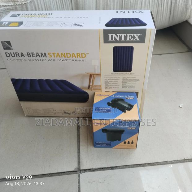Blue Intex 4by6 Air Mattress