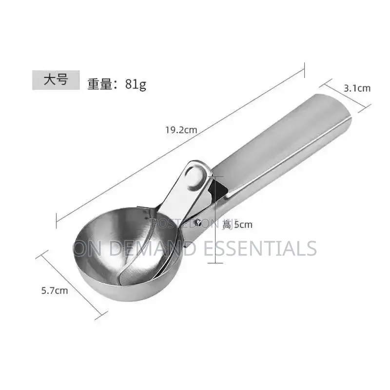 Premium Stainless Steel Ice Cream Scoop