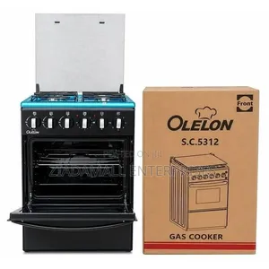 Colour Black Olelon 50by55 3+1 Stand Cooker. Full Electric