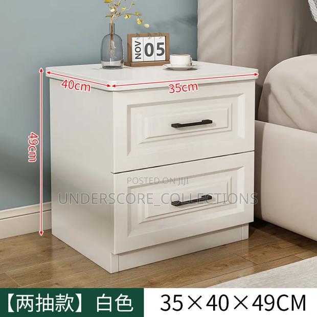 Executive White Bedside Table - thumbnail 2
