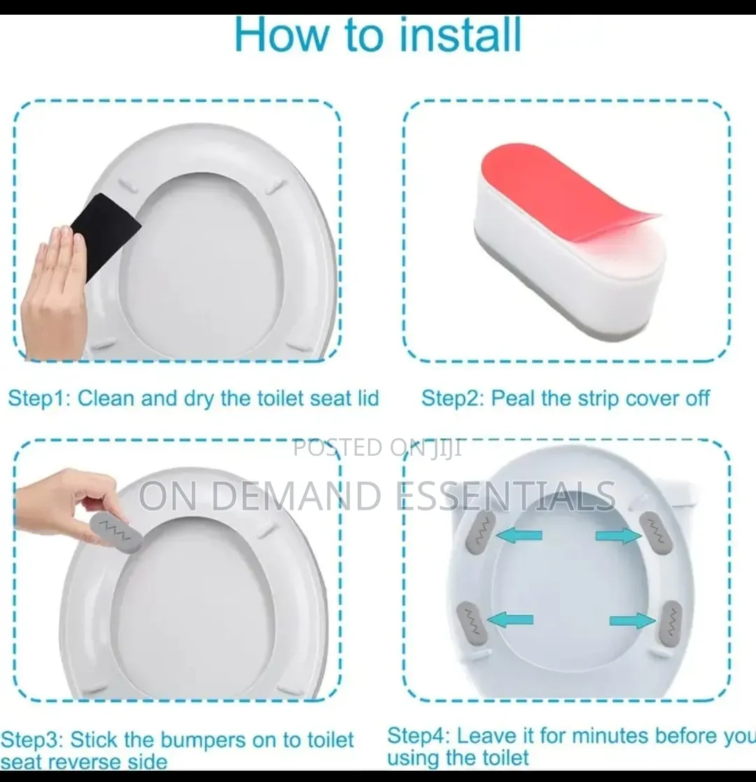 4Pcs Toilet Seat Cushions ,Soft Comfortable