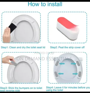 4Pcs Toilet Seat Cushions ,Soft Comfortable