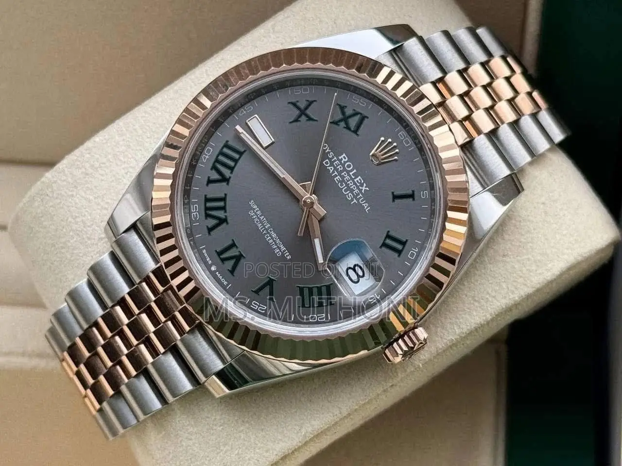 Automatic Rolex Datejust 41 in Everose Rolesor