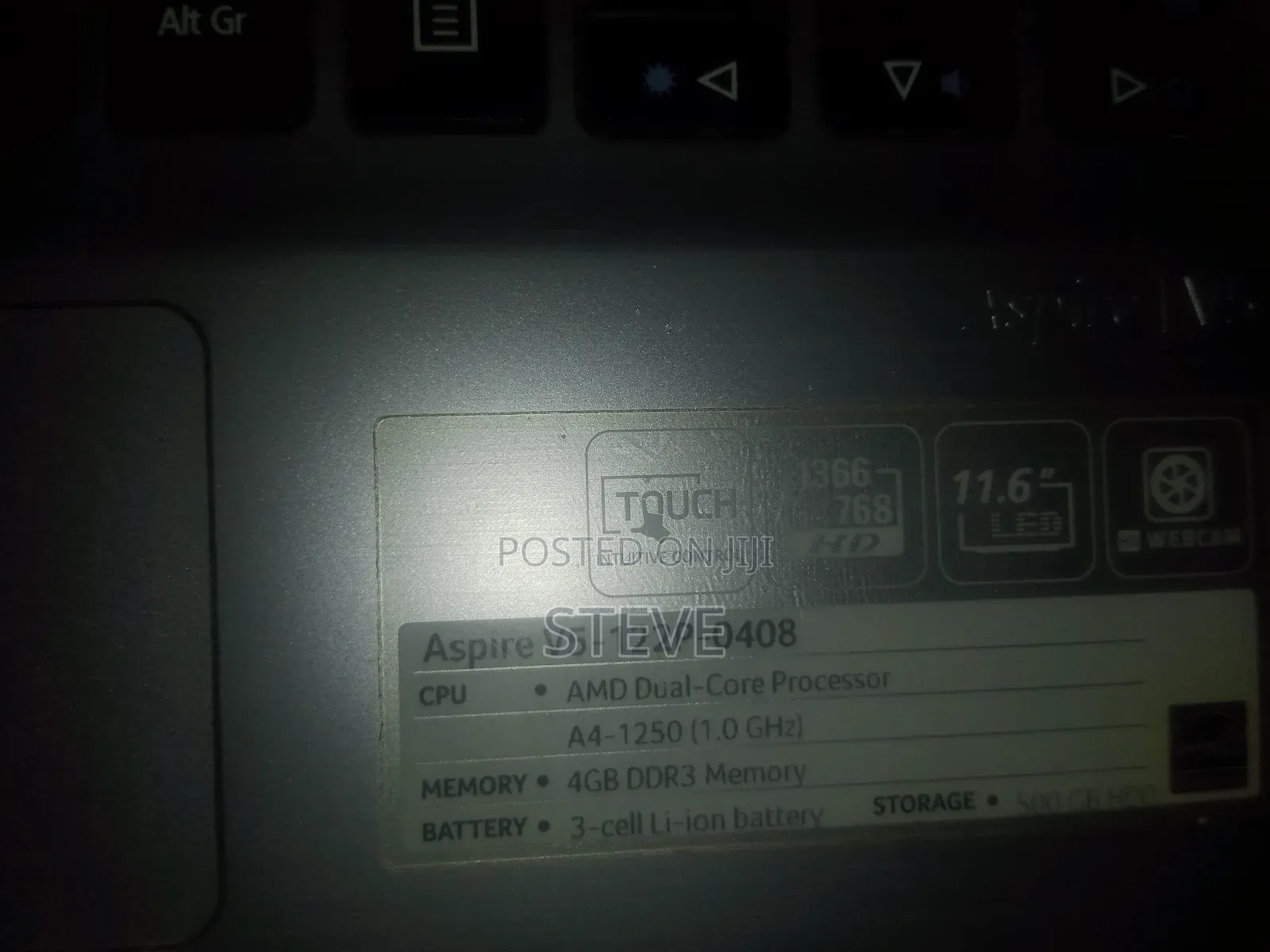 Laptop Acer Aspire 5 4GB HDD 500GB