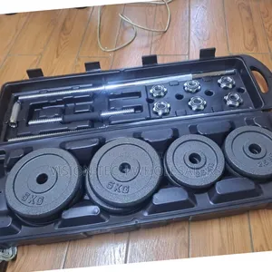 50kg Adjustable Dumbbells Set Home Weight Lifting,;-