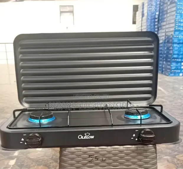 Olelon 3 Burner Gas Stove Cooker With Cover Lid