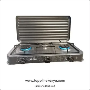 Olelon 3 Burner Gas Stove Cooker With Cover Lid
