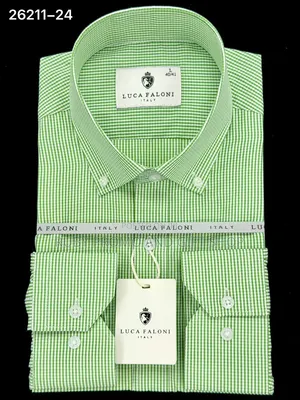 Men's Official Checked Long Sleeved Shirts