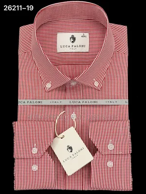 Men's Official Checked Long Sleeved Shirts
