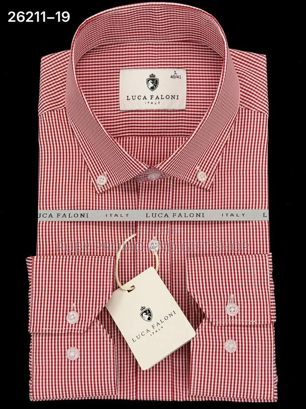 Men's Official Checked Long Sleeved Shirts - thumbnail 4
