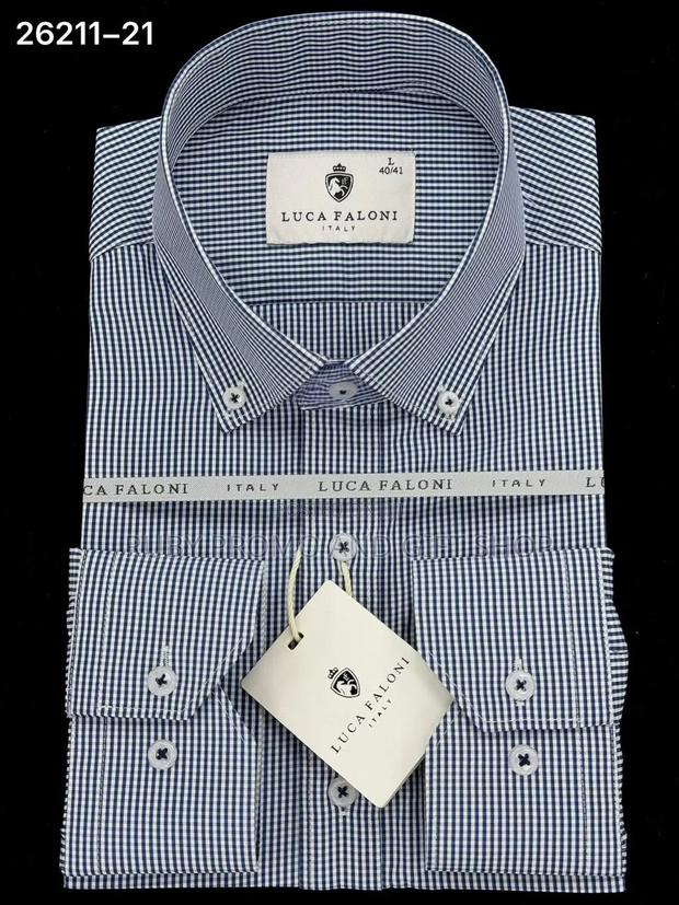 Men's Official Checked Long Sleeved Shirts - thumbnail 6