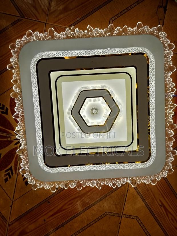 Modern Square LED Flush Mount Ceiling Light - thumbnail 3