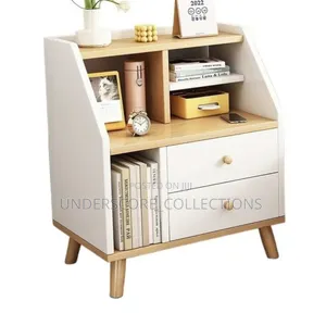 Nordic-Style Storage Nightstand and Bedside Table Combo