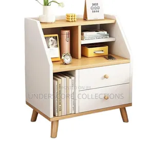 Nordic-Style Storage Nightstand and Bedside Table Combo