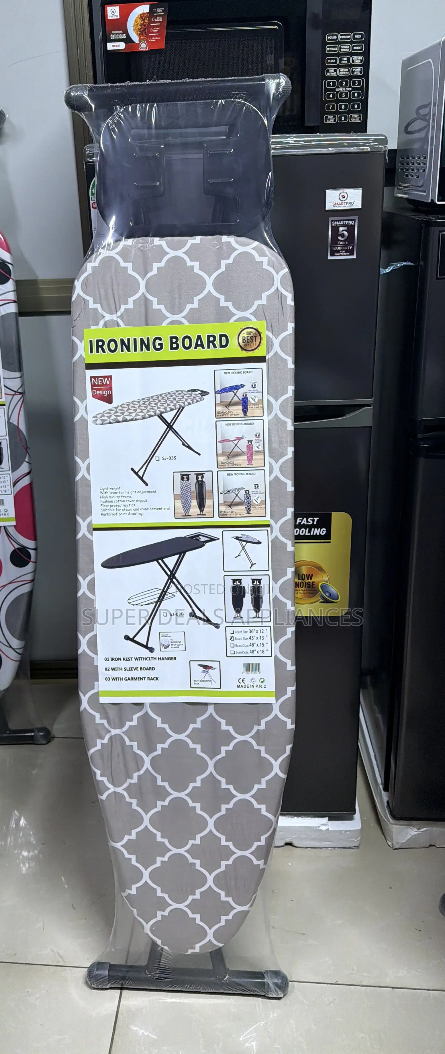 Foldable Metallic Ironing Boards
