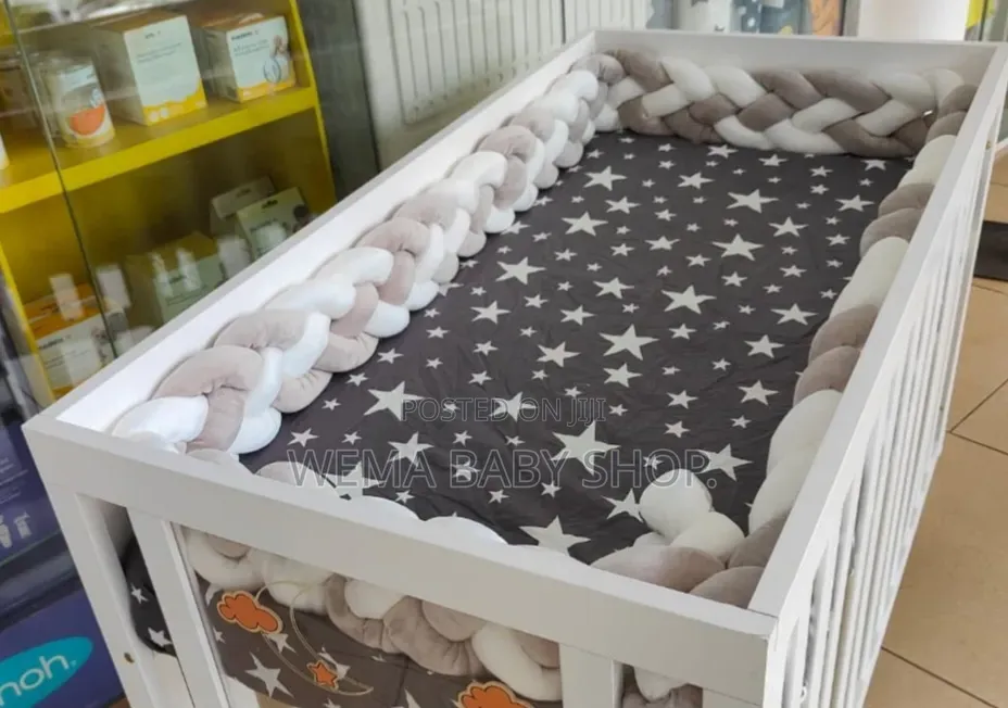 Braided Baby Cot/Crib Bumpers.