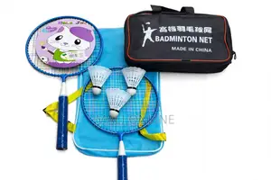 Kids Badminton Set Junior Racket Game 2 Rackets 3 Shuttlecocks