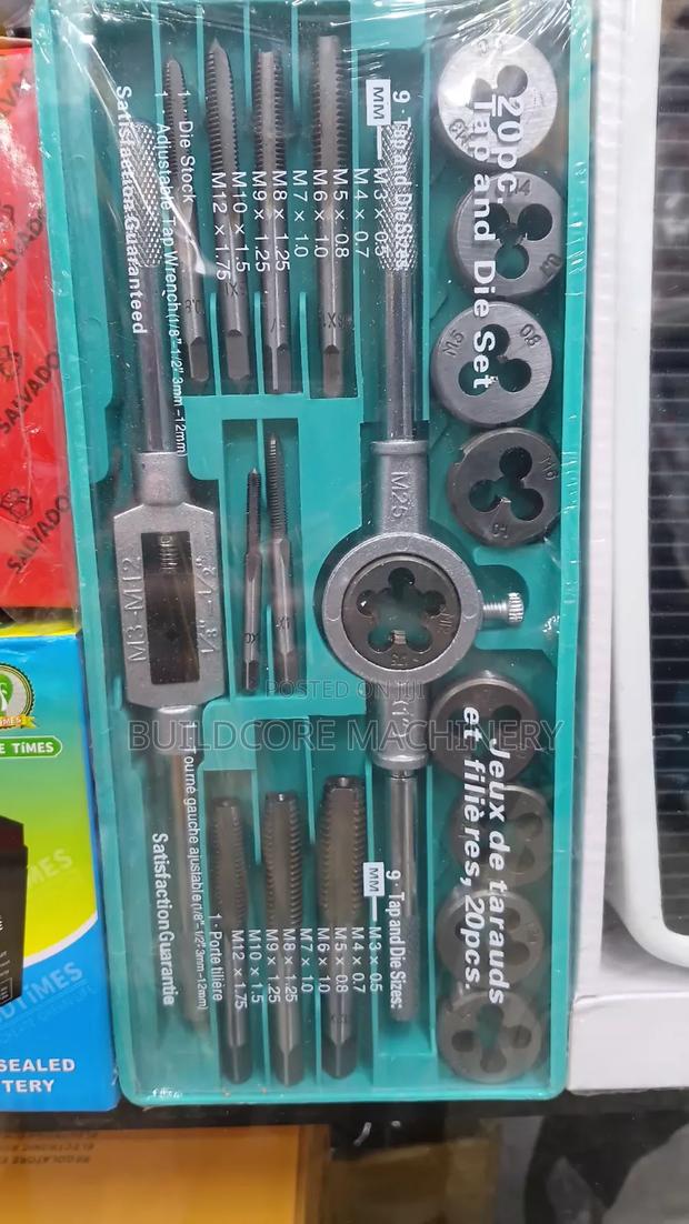 20piece Tap and Die Set Metric Threading Kit