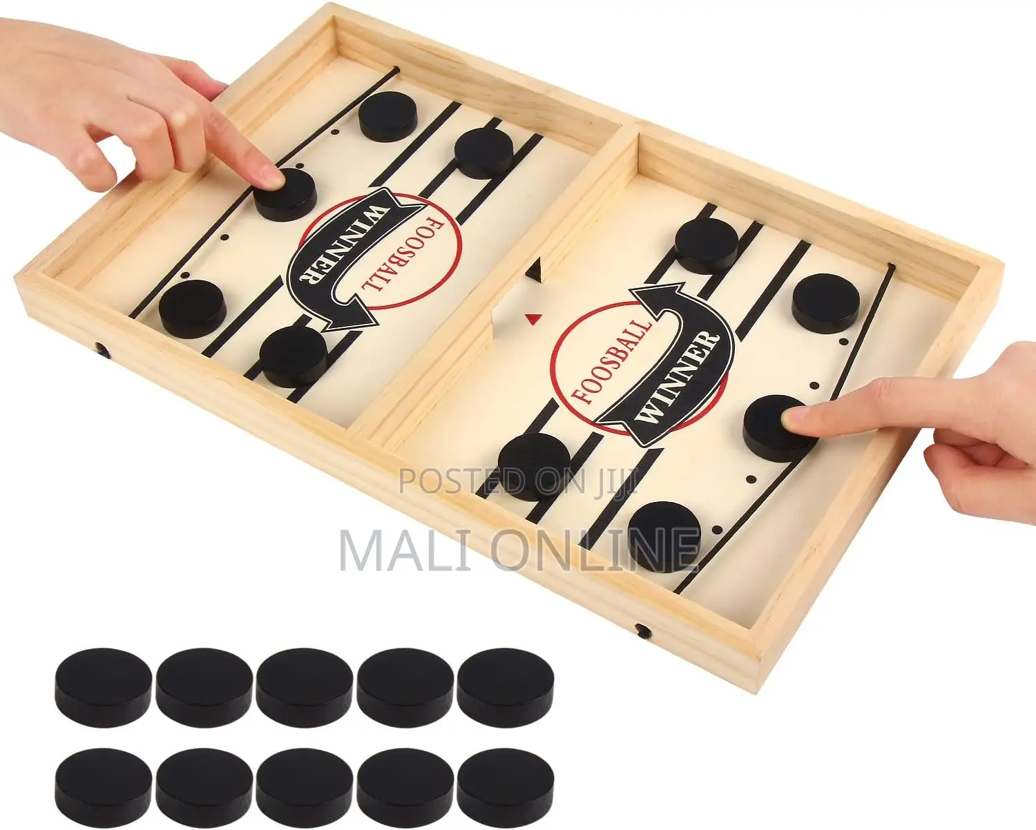 Sling Puck Board Game Wooden Tabletop Hockey Fast Sling Game Family