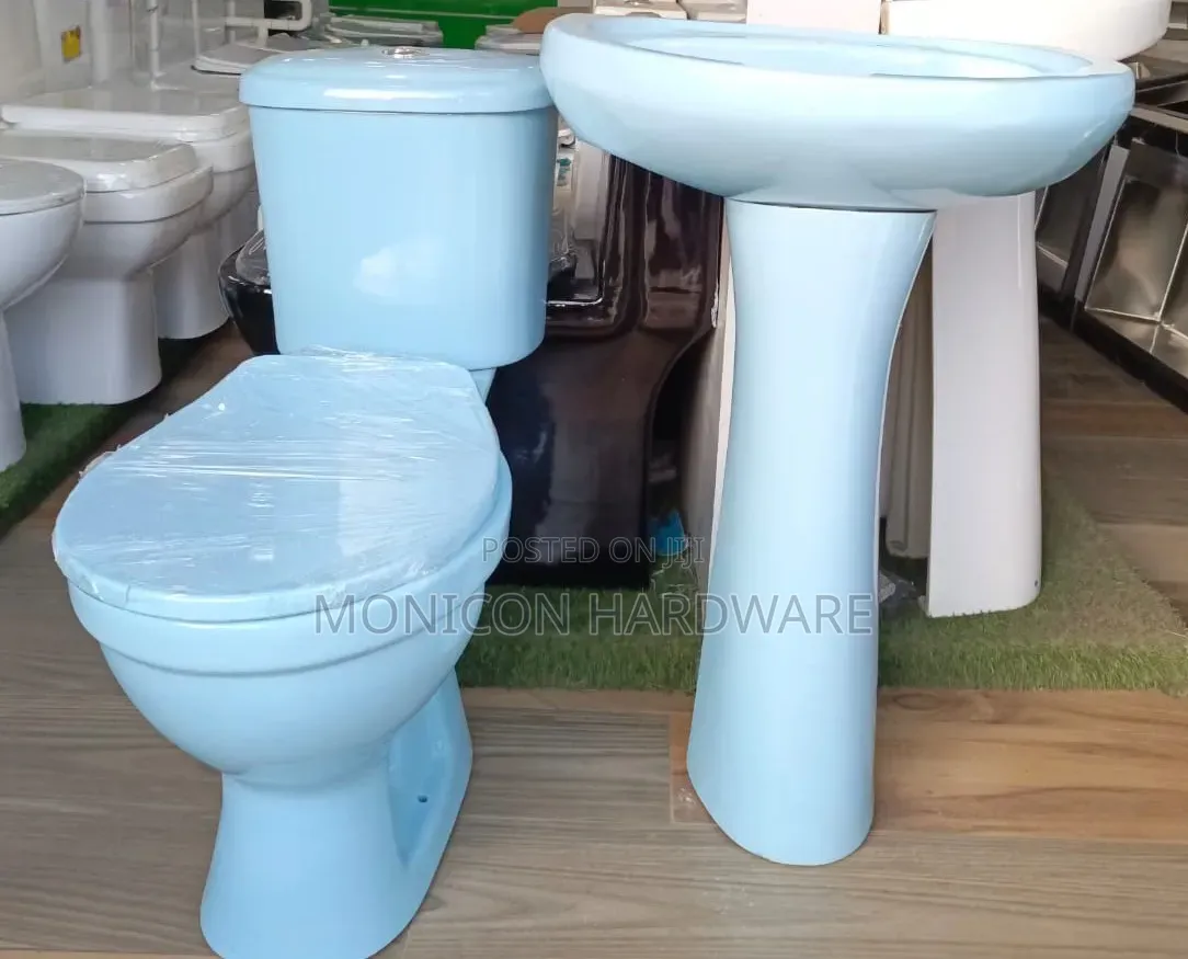 Toilet Set Blue in Color