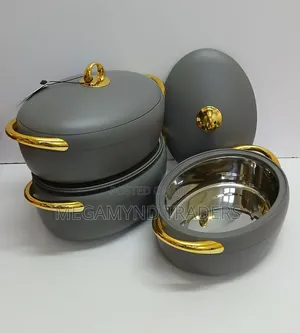 3pc Luxury Forever Gold Hotpot / Insulated Hotpot
