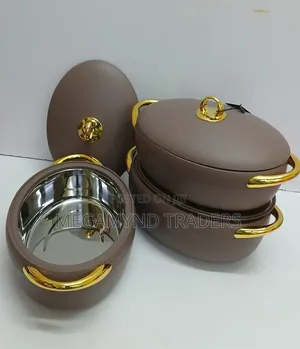 3pc Luxury Forever Gold Hotpot / Insulated Hotpot