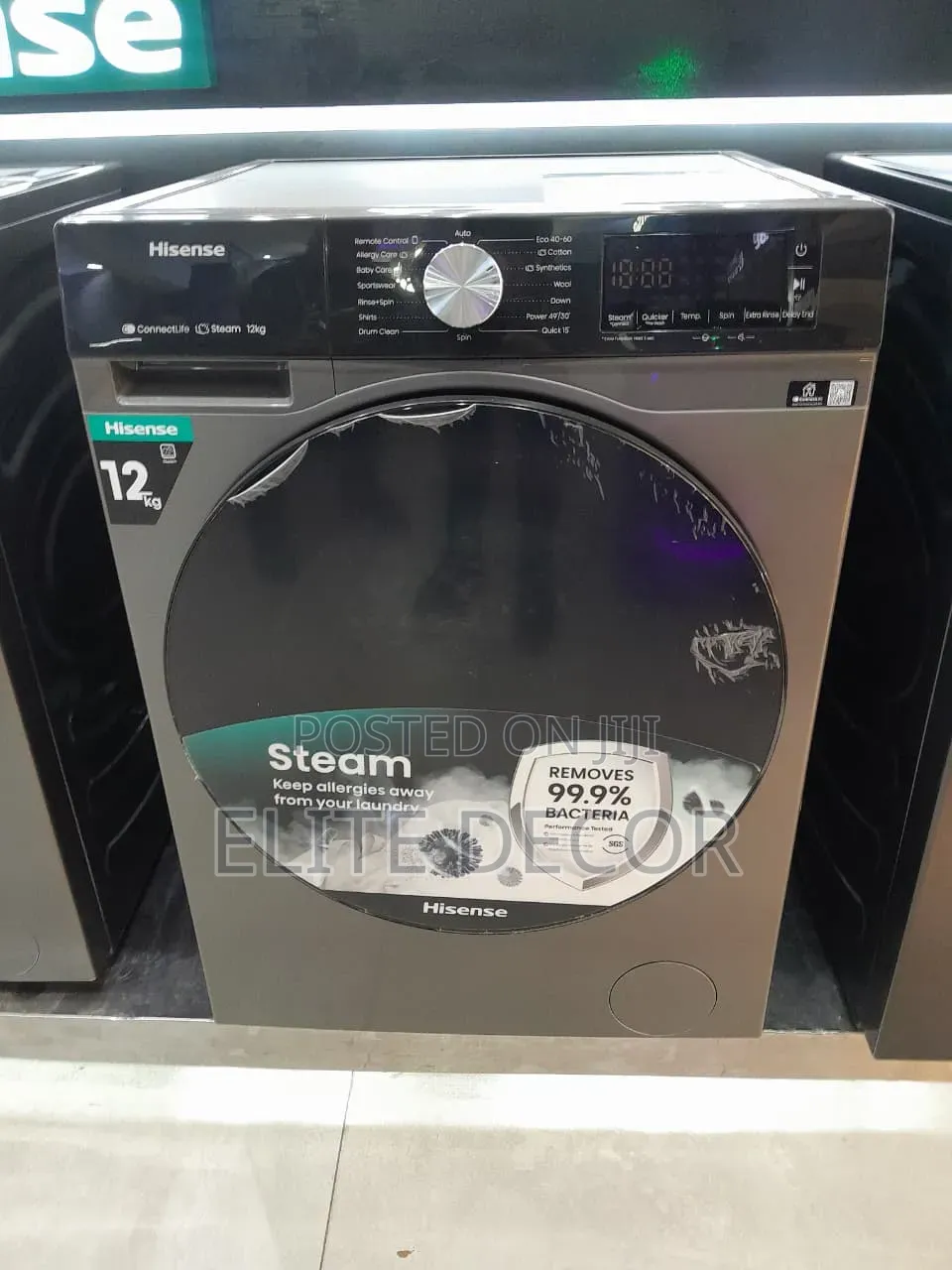 Hisense 12kg Front Load Washing Machine – Fully Automatic Wash Spin