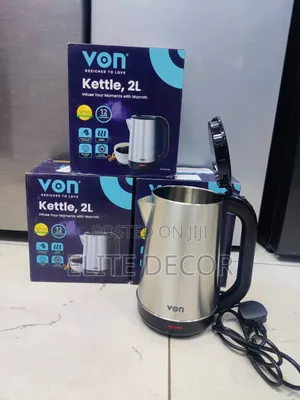 VON 2L Cordless Stainless Steel Electric Kettle