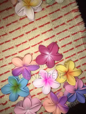 Moana Hawaiian Plumeria Hair Clips Multiple Colors Tropical