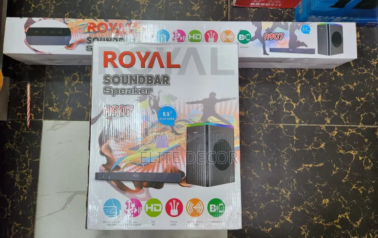 Royal 907 Soundbar – Powerful Bluetooth Sound System With Deep Bass