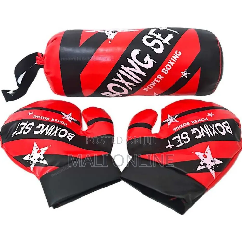 Kids Boxing Set Punching Bag With Gloves Training Kit Beginner Fitness