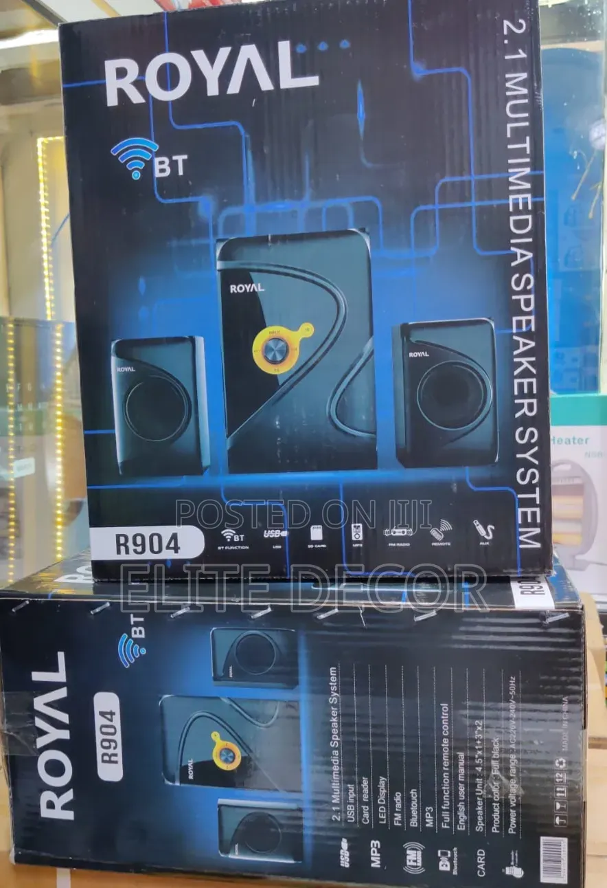 Royal 904 2.1CH Woofer – Powerful Bluetooth Home Theatre Sound System