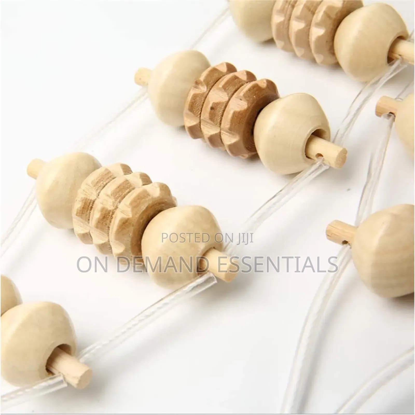*Wood Back Massage Roller Rope Wood Therapy Back Massager