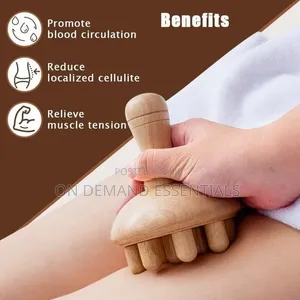 *Wooden Therapy Massage Tools Wooden Mushroom Massager