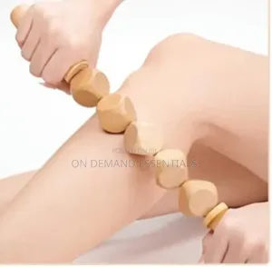 *Wooden Massage Roller 6 Cube Design Body Roller Massage Stick