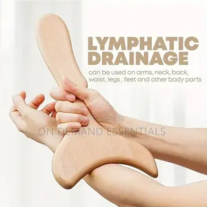 *Wooden Gua Sha Therapy Tools Wooden Lymphatic Drainage Massager