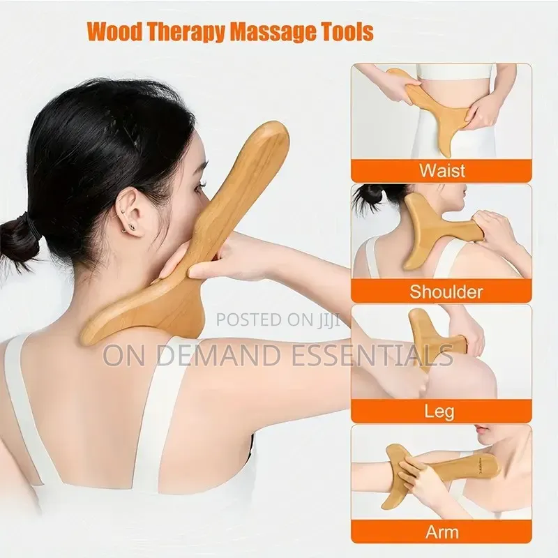 *Wooden Gua Sha Therapy Tools Wooden Lymphatic Drainage Massager